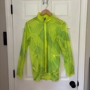 Women’s Neon Green Running Jacket